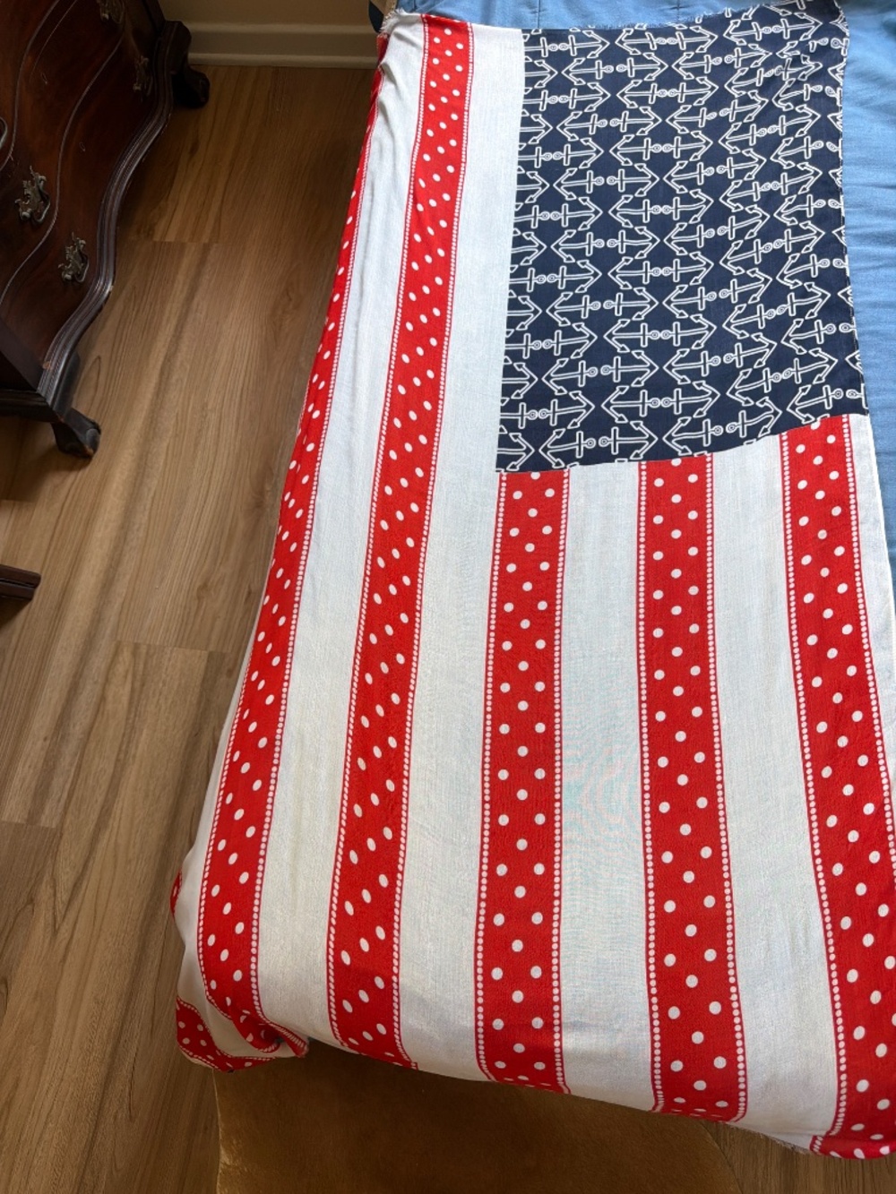 Sperry Top-Sider scarf 100% viscose American Flag